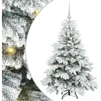 vidaXL Sapin de Noël artificiel avec 150 LED Vert 120 cm PE et PVC