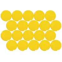 MAUL Aimants ronds - Ø 33 x 14 mm - force d'adhérence 2 kg - jaune- 20 pièces