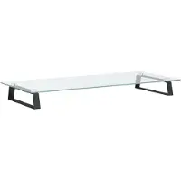 vidaXL Support d'écran noir 80x35x8 cm verre trempé et métal