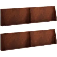 vidaXL Muret de soutènement, 4 pièces, 80 x 12 x 40 cm, acier résistant aux intempéries, aspect rouille