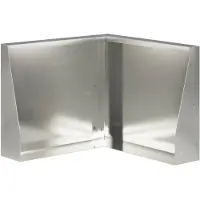 vidaXL Muret de soutènement, 50 x 50 x 30 cm, acier inoxydable, argenté