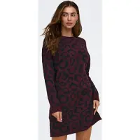 ONLY Robes en maille 'ONLJade' lie de vin / noir