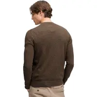 Superdry Essential Lightweigt Wool Blend Jumper Sweater Marron M Homme