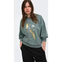 ONLY Sweat-shirt 'ONLBrooky' or / jade / blanc