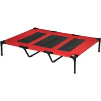 PawHut Lit pour chien lit pour chien place de couchage banc pour chien panier pour chien lit pour animaux 122 x 92 x 23 cm D04-069