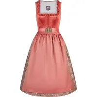 Spieth & Wensky Dirndl 'Koral' rouge
