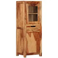 vidaXL Buffet haut 40x34x110 cm bois massif d'acacia