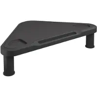 vidaXL Support d'écran d'angle noir 49x28x10,5 cm