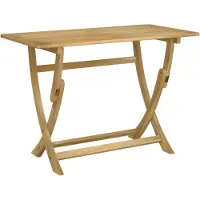 vidaXL Table de jardin pliante 110x55x75 cm en bois massif d'acacia