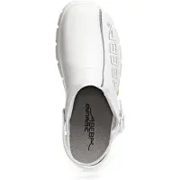 ABEBA (7310) Clog Chaussures professionnelles Dynamic OB avec impression blanc 36