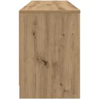vidaXL Armoire de lit, 2 pièces, chêne artisanal, 66 x 33 x 48 cm, panneau de particules