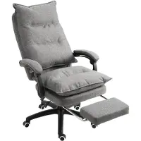Vinsetto Bureaustoel met massagefunctie, grijs