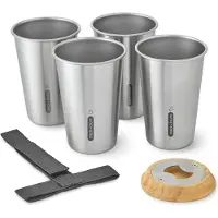 Black+blum Picnic Glass 4 Units Argenté