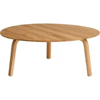 HAY Bella Table Basse Oiled Solid Oak | Ø 80 cm x H 32 cm