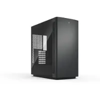 Fractal Design Define One Dark TG Light Tint, tour de taille moyenne, pour PC, couleur noire, compatible ATX, E-ATX, Micro ATX, Mini-ITX, acier, 17,1 cm