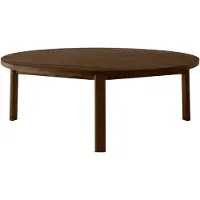 Audo Copenhagen Passage Lounge Table Dark Stained Oak | Ø90