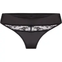 Hunkemoller String 'Brigitte' noir
