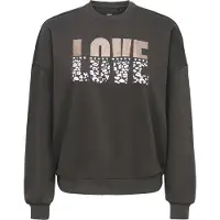 ONLY Sweat-shirt 'ONLTAMMIE' marron / noir / blanc