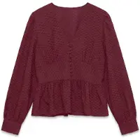 Vero Moda Chemisier 'AUGUSTA' rouge