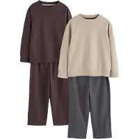 Next Pyjama marron / pierre / gris foncé