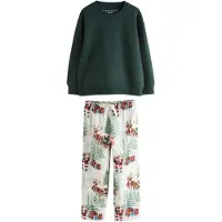 Next Pyjama bleu clair / sapin / rouge / blanc cassé