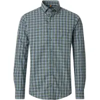 REDMOND Casual Fit Chemise vert, A carreaux