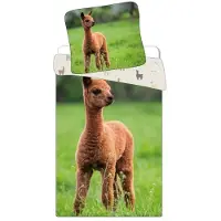 BrandMac Lama Field ensemble de literie pour enfant, chambre d'enfant 100×135cm, 40×60cm