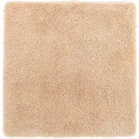 vidaXL Tapis shaggy à poils longs NAVARRA beige 160x160 cm polyester