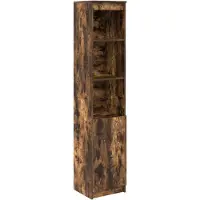 vidaXL Highboard chêne fumé 37,5x35x180 cm bois composite