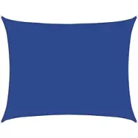 vidaXL Voile d'ombrage 160 g/m² rectangulaire bleu 6x7 m PEHD