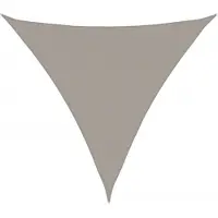 vidaXL Voile d'ombrage 160 g/m² triangulaire gris clair 5x5x5 m PEHD