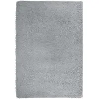 vidaXL Tapis shaggy à poils longs NAVARRA gris argenté 200x290 cm