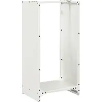 vidaXL Étagère à bois de chauffage Blanc 40x30x80 cm Acier laminé à froid