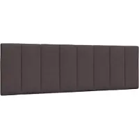 vidaXL Coussin de tête de lit "Hanko" brun foncé 160 cm Tissu