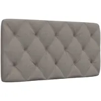 vidaXL Coussin de tête de lit Taupe 100 cm Tissu