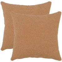 vidaXL Housse de coussin 2 pcs HEERLEN Beige 40 x 40 cm Bouclé