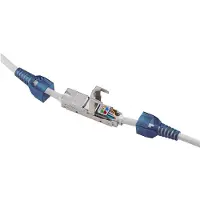 Pro 79579 Connecteur de câble sans outil ''slim'' CAT 6A, blindé STP, CAT 6A - pour relier deux câbles d'installation réseau