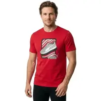 Puma Graphic Sneaker Short Sleeve T-shirt Rouge M Homme