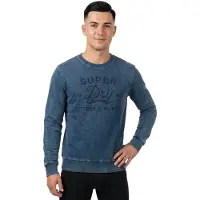 Superdry Sweat-shirt bleu / gris