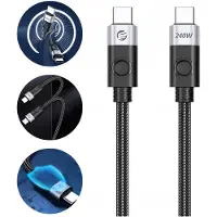 ORICO Câble CC240 USB-C 240W PD - 40Gb/s 8K - Noir 1.5m KP41493