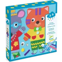 Djeco Jeu créatif de collages « Les petits amis »,