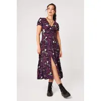 Hell Bunny Robe mi-longue Rockabilly de - DEADLY BOUQUET DRESS - XS - 4XL - pour Femme - multicolore - Taille S