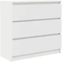 vidaXL Sideboard Blanc 80x35x76 cm Bois composite