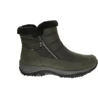 Rieker Chaussures de randonnée pour femmes , bottes doublées, couleur verte, style décontracté