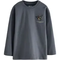 Next T-Shirt gris foncé / vert foncé / orange / noir
