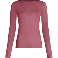 Hunkemoller T-shirt 'Boatneck with Cashmere' pitaya