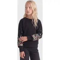 ONLY GIRLS Sweat-shirt 'KOGBROOKE' jaune / menthe / rose ancienne / noir