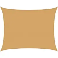 vidaXL Voile d'ombrage 160 g/m² rectangulaire sable 6x8 m PEHD