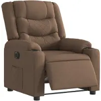 vidaXL Fauteuil relax électrique marron Tissu