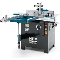 HBM Fraiseuse à bois HBM avec table à rouleaux, 2800 watts, 400 volts